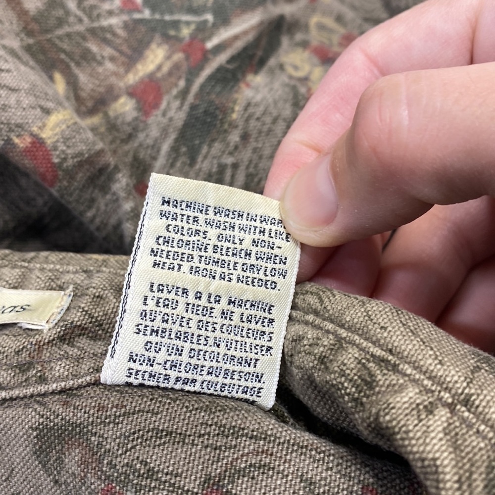 Vintage Eddie Bauer Elkhorn Elk Canvas Button Up Long Sleeve Shirt XL - Picture 8 of 8